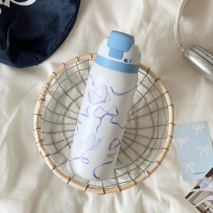 Ladies Insulated Water Bottle with Floral Design Stornfield