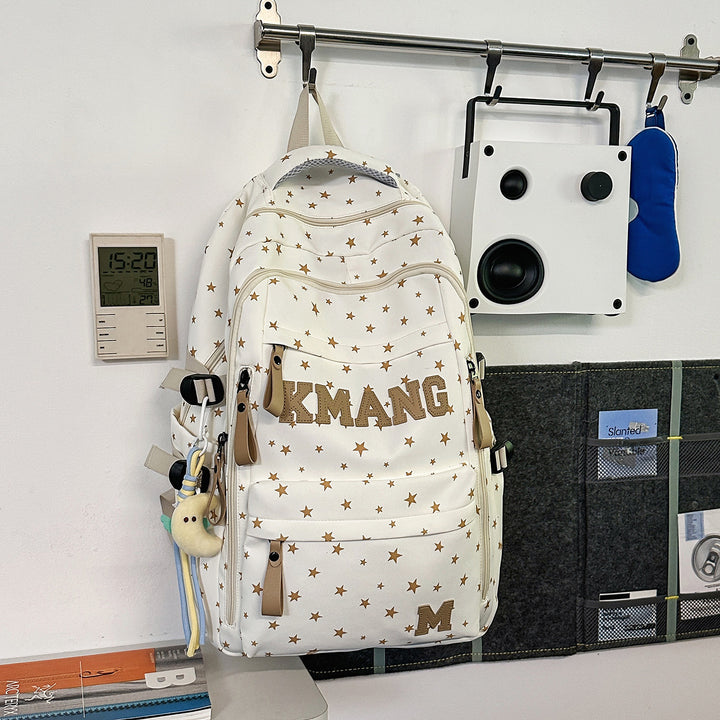 Trendy Star-Patterned Backpack Stornfield