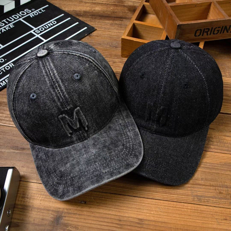 Men's Distressed Denim Baseball Cap Stornfield