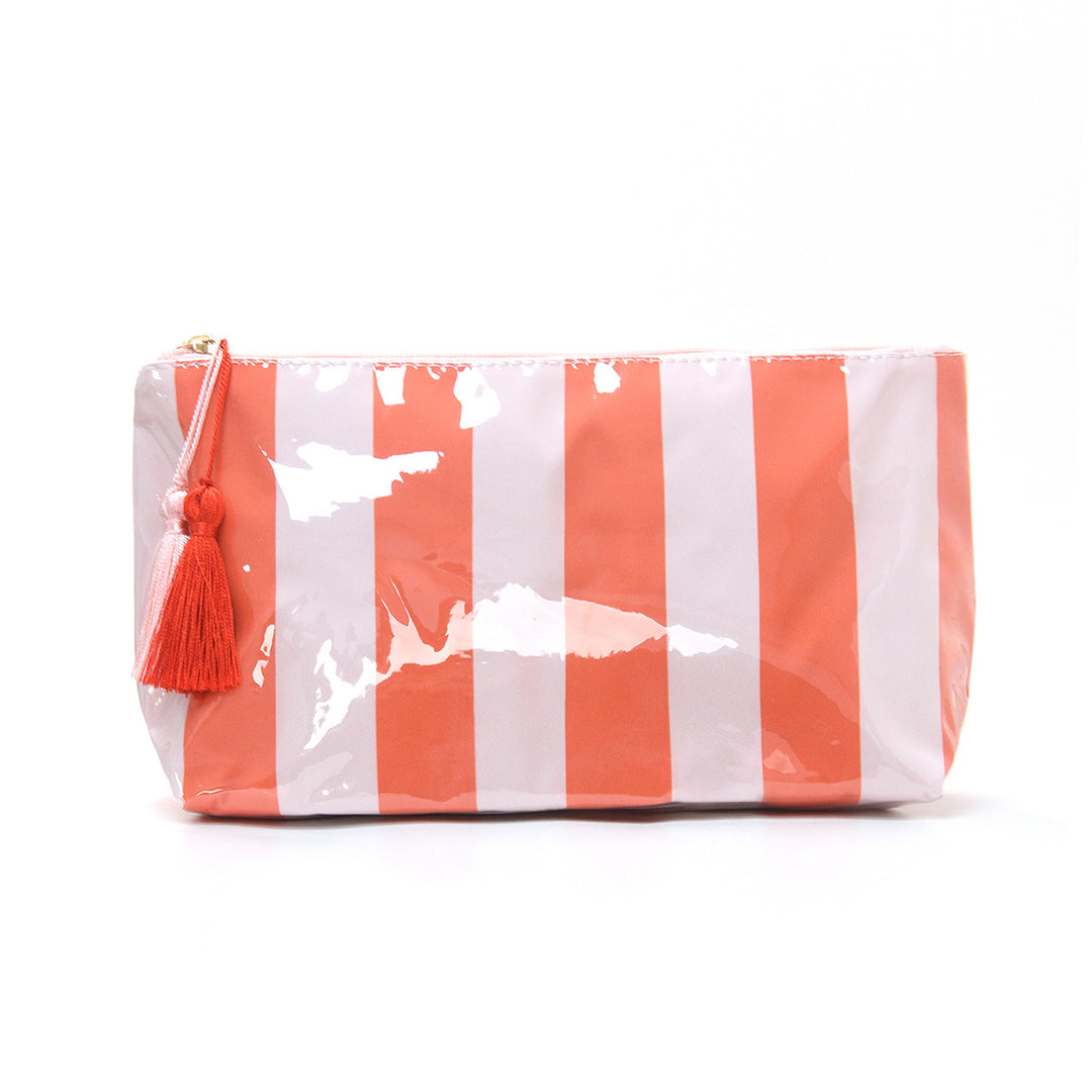 Cosmetic pouch with colorful check pattern Stornfield