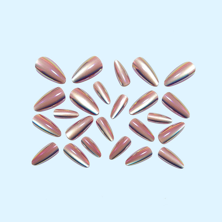 High-gloss artificial nails with elegant gradient Stornfield