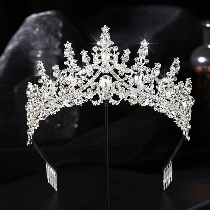 Ladies Rhinestone Tiara with Sparkling Gemstones Stornfield