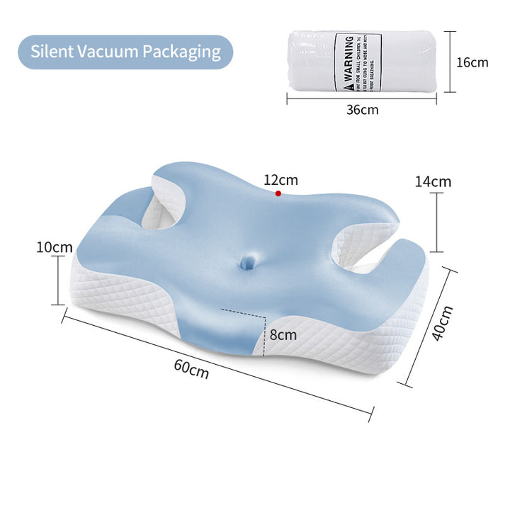 Ergonomic Neck And Shoulder Sleep Pillow With Cooling Gel Surface Stornfield