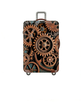 Women's stretchable suitcase cover with rabbit motif, tear-resistant stretch material and openings for handle and wheels Stornfield