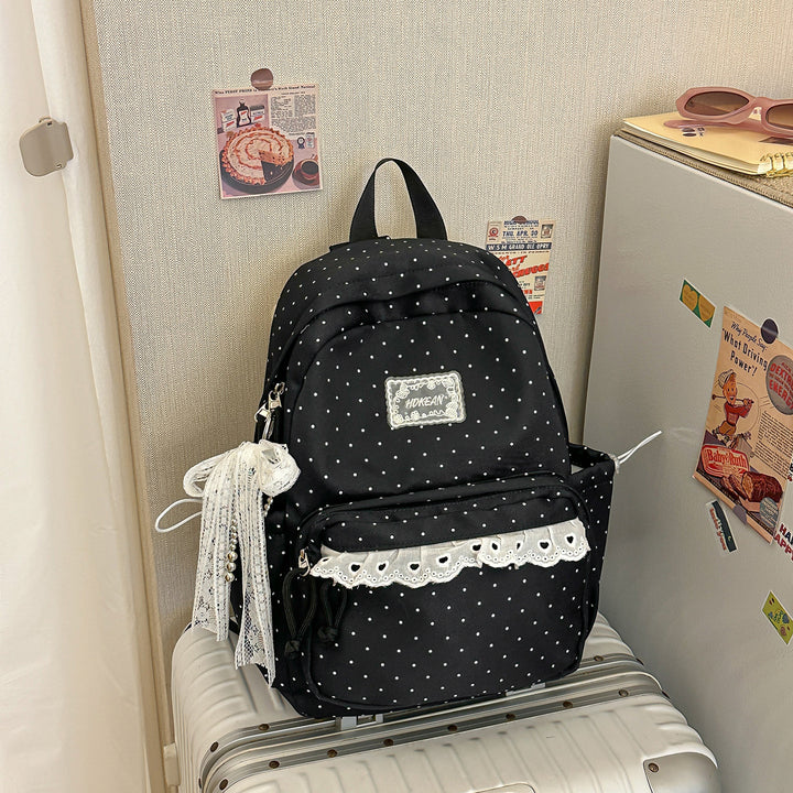 Charming Polka Dot Patterned Backpack Stornfield