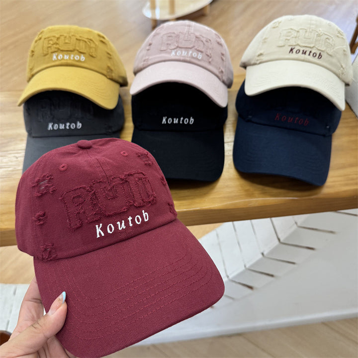 Men's Distressed Embroidered Baseball Cap Stornfield