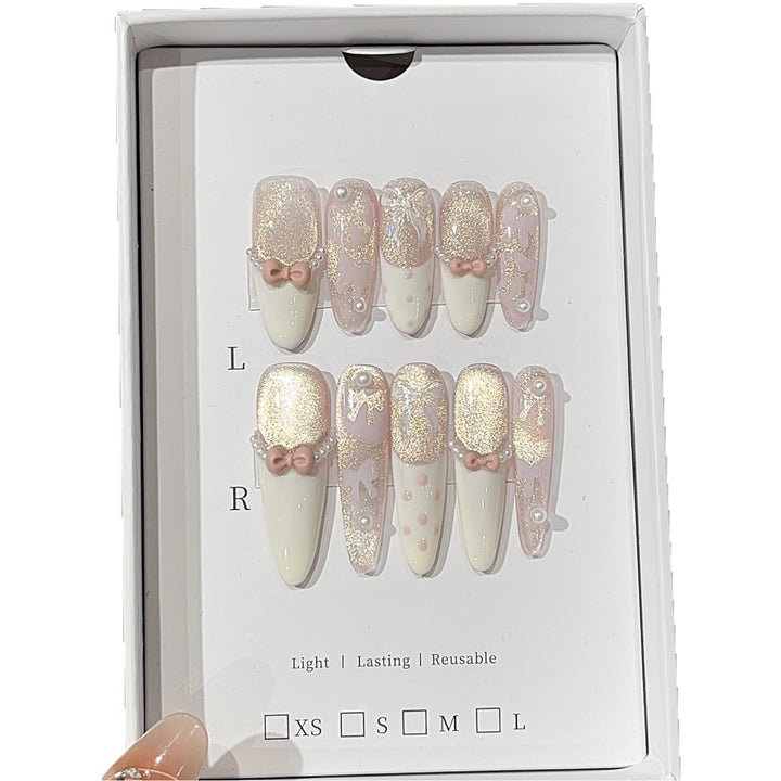 Decorative 3D Nail Art Press-On Set Stornfield