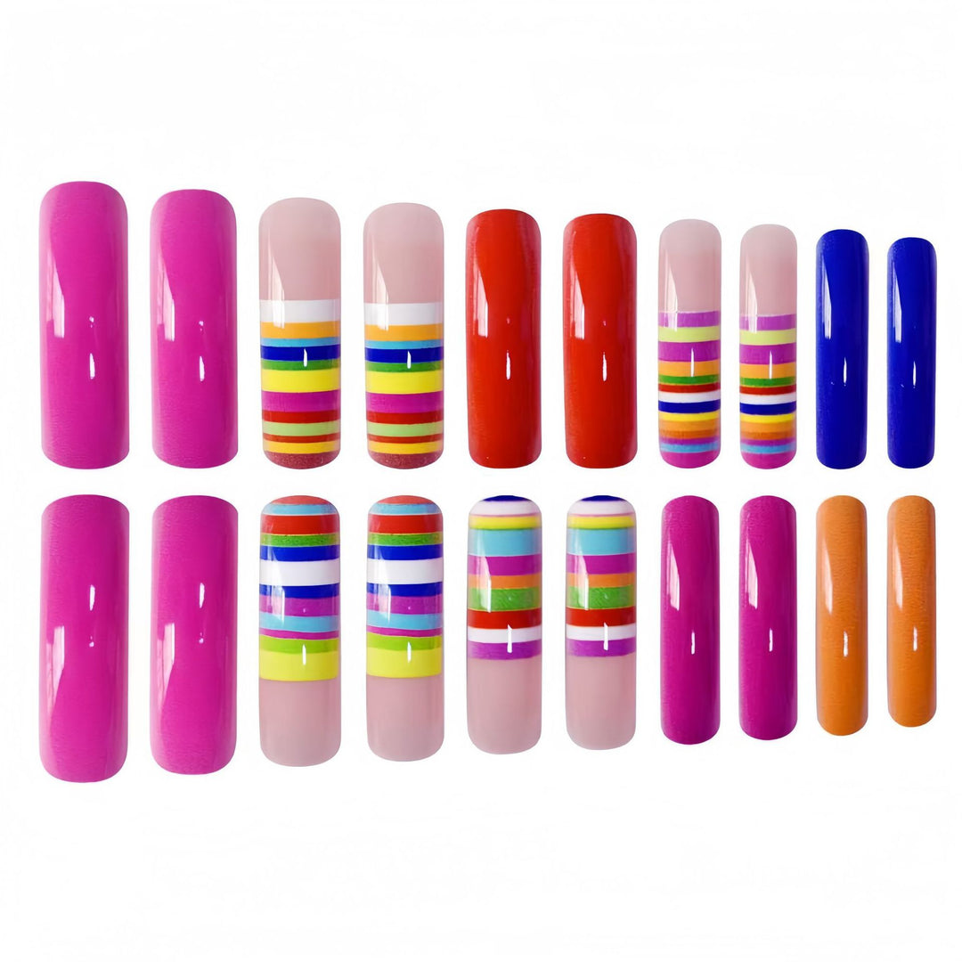 Creative Multi-Color Nail Art Extensions Stornfield