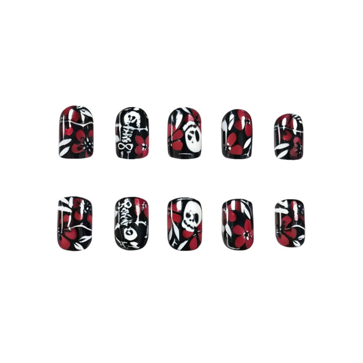 Gothic Floral Nail Art Stornfield