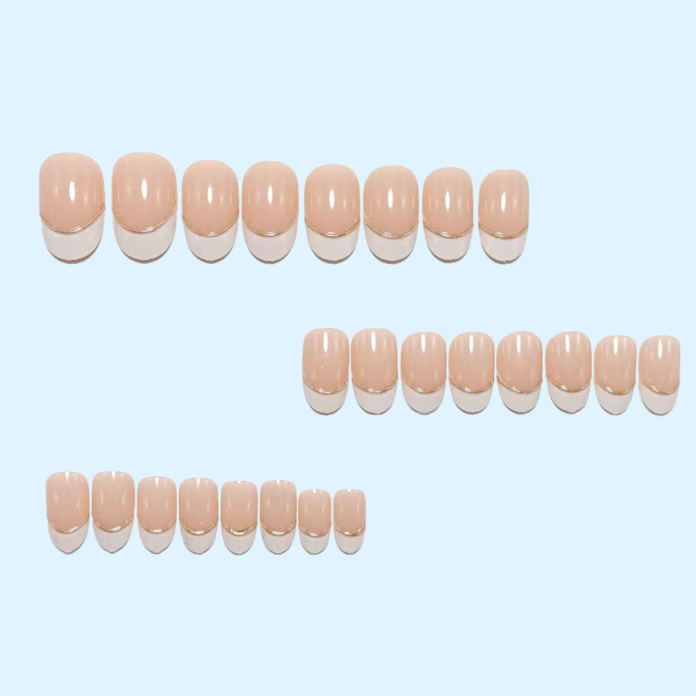 Acrylic Nail Set with Elegant French Manicure Stornfield