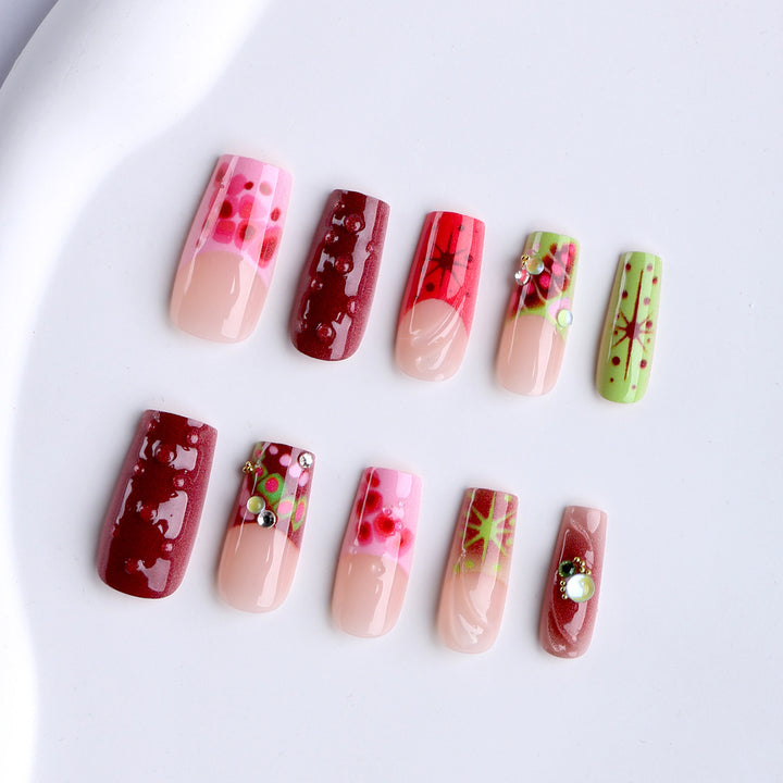 Artistic Decorative Press-On Nail Tips Stornfield