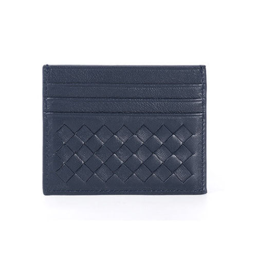 Woven Leather Credit Card Holder Stornfield