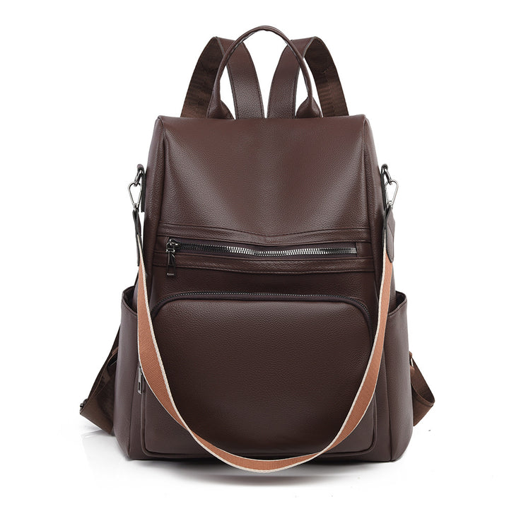 Structured Leather Travel Backpack Stornfield