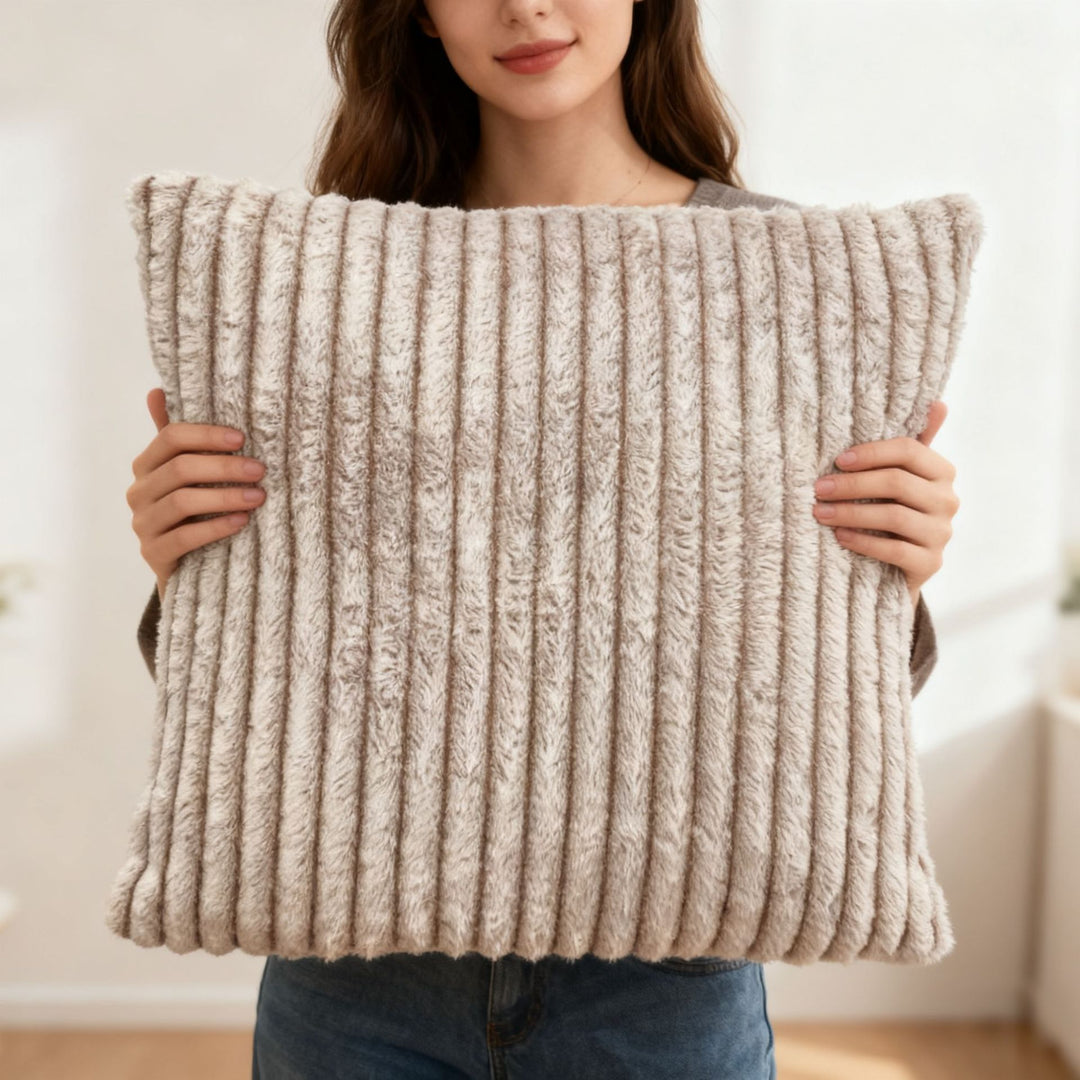 Ladies Decorative Pillow with Striped Pattern Stornfield