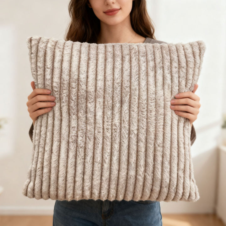 Ladies Decorative Pillow with Striped Pattern Stornfield