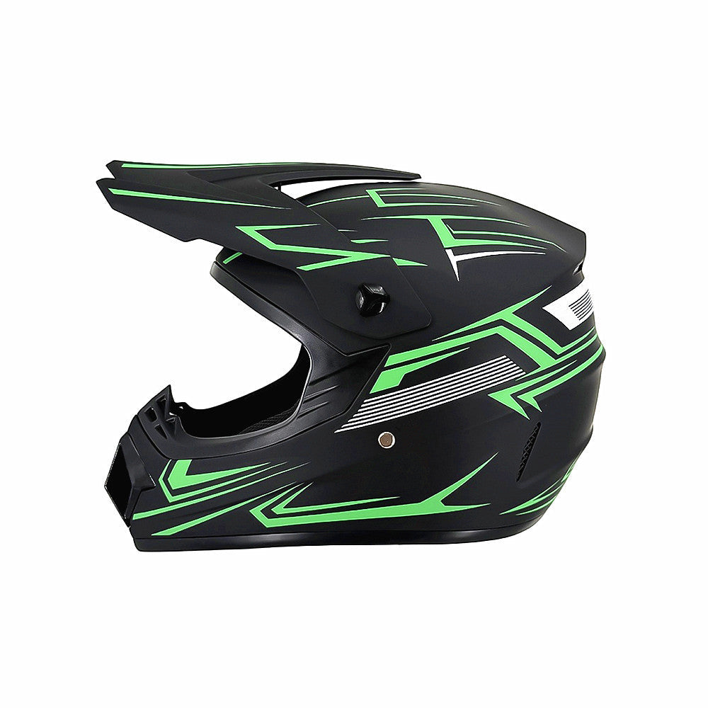 full-face motocross helmet with extended visor and reinforced chin guard Stornfield