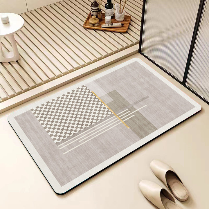 Modern Abstract Bathroom Mat