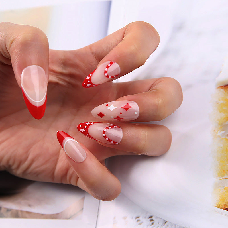 Artificial nails with floral minimalism Stornfield