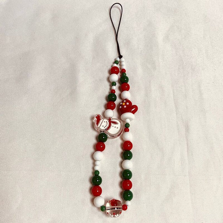Festive Beaded Charm Phone Strap Stornfield