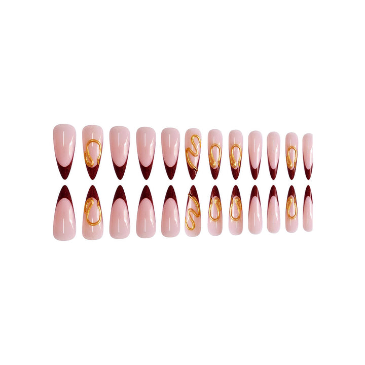 Artistic Stiletto Press-On Nail Design Stornfield