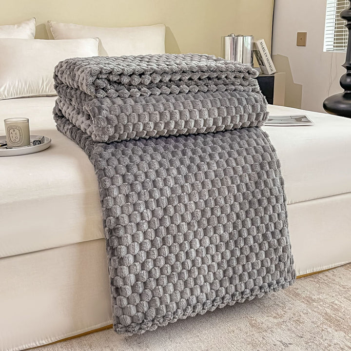 Luxurious Textured Throw Blanket
