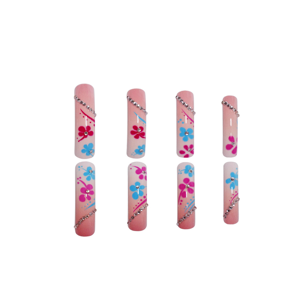 Artfully Designed Floral Press-On Nails Stornfield