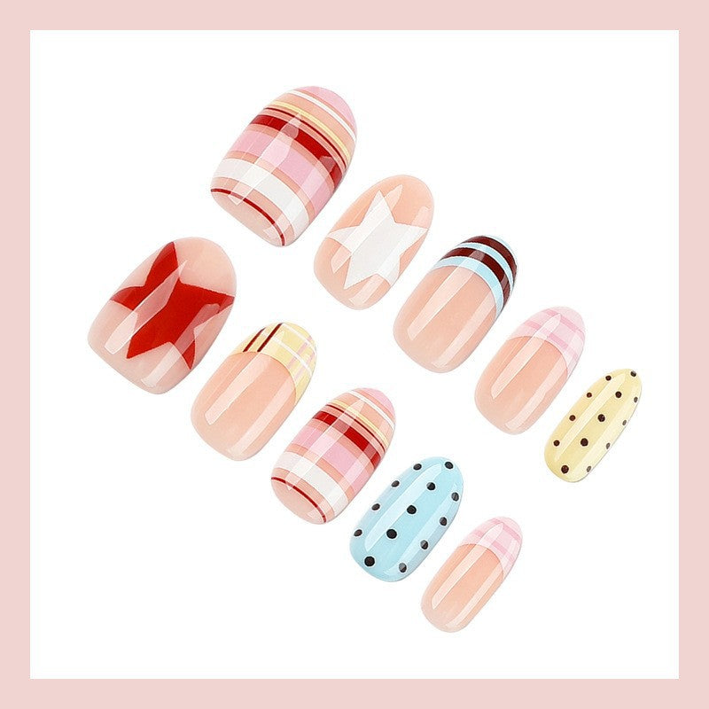 Trendy Decorative Press-On Nail Set