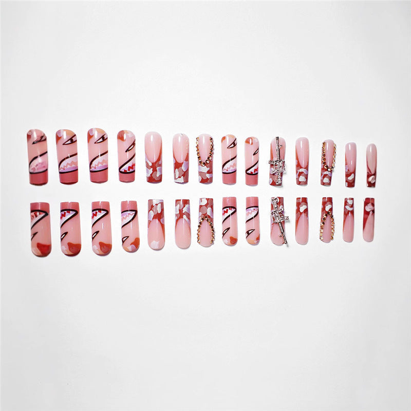 Artistic Decorative Press-On Nail Extensions Stornfield