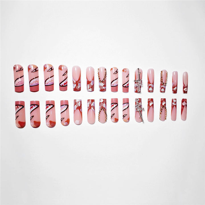 Artistic Decorative Press-On Nail Extensions Stornfield
