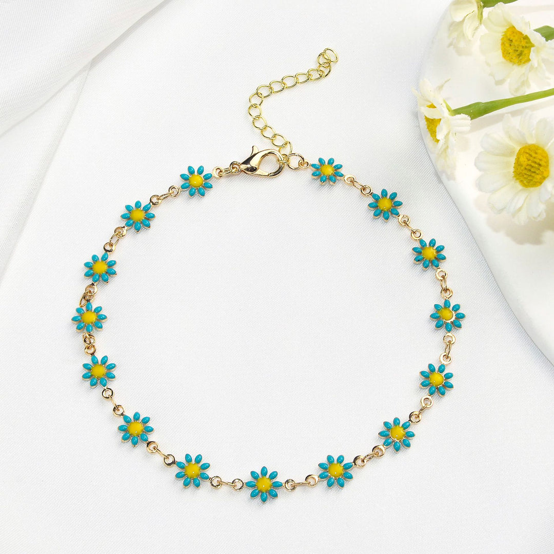 Colorful Floral Chain Bracelet Stornfield