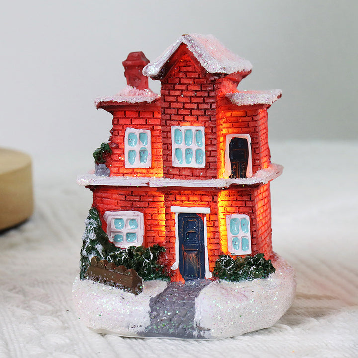 Illuminated Winter Cottage Figurine