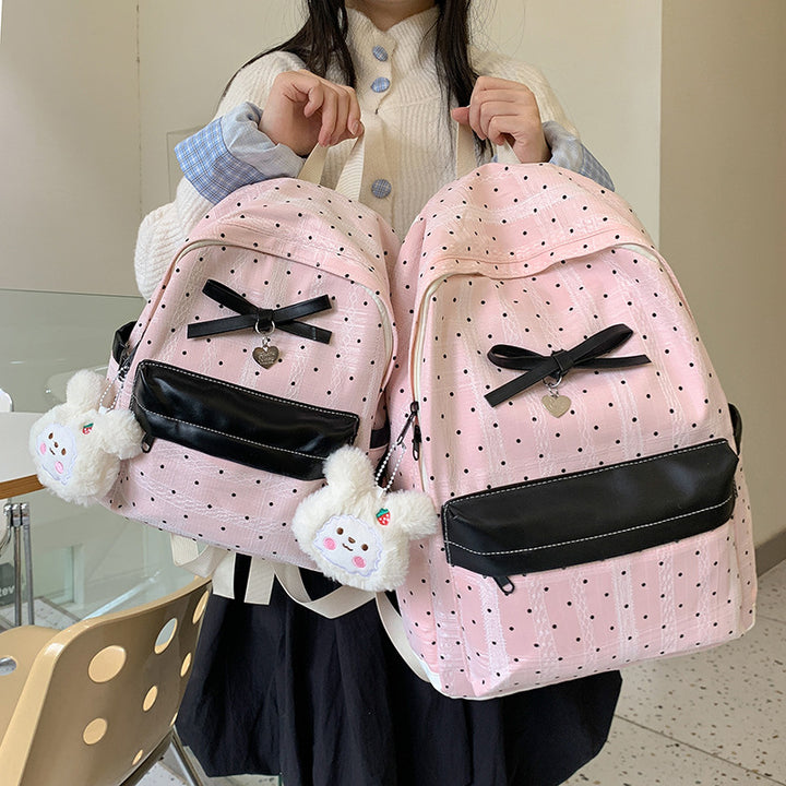 Polka Dot Patterned Mini Backpack Stornfield