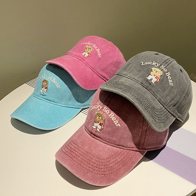 Unisex Casual Embroidered Bear Cap Stornfield