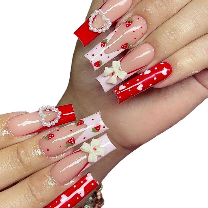 Decorative Long Stiletto Nail Art Extensions