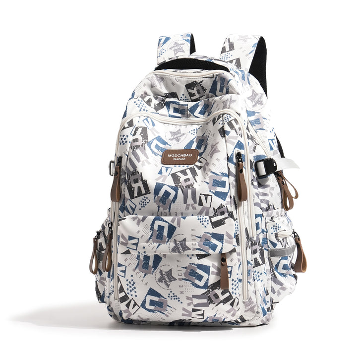 Stylish Multi-Compartment Graphic Print Backpack Stornfield