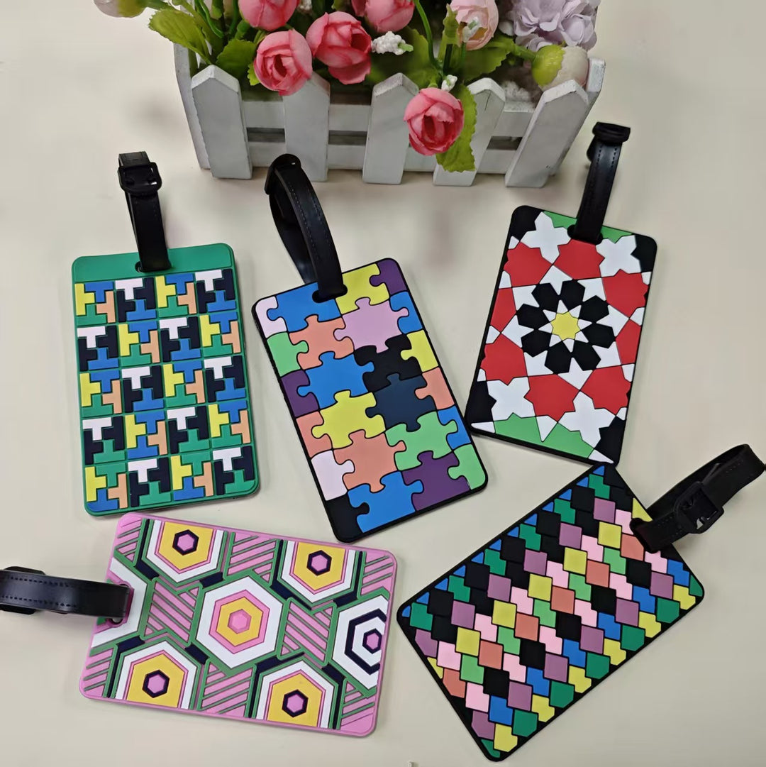 Unisex Geometric Patterned Luggage Identifier Stornfield