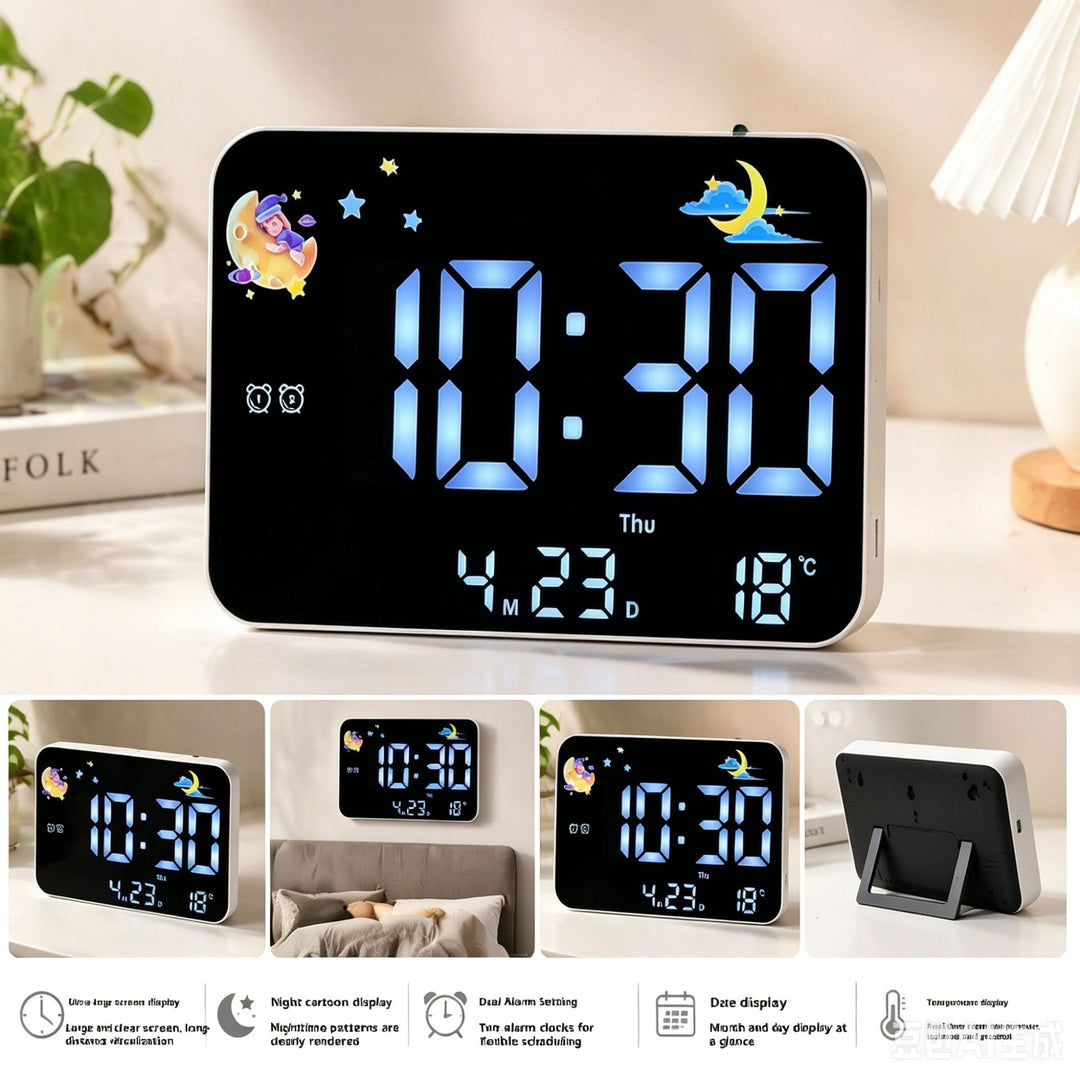 Digital alarm clock with projection and temperature display Stornfield