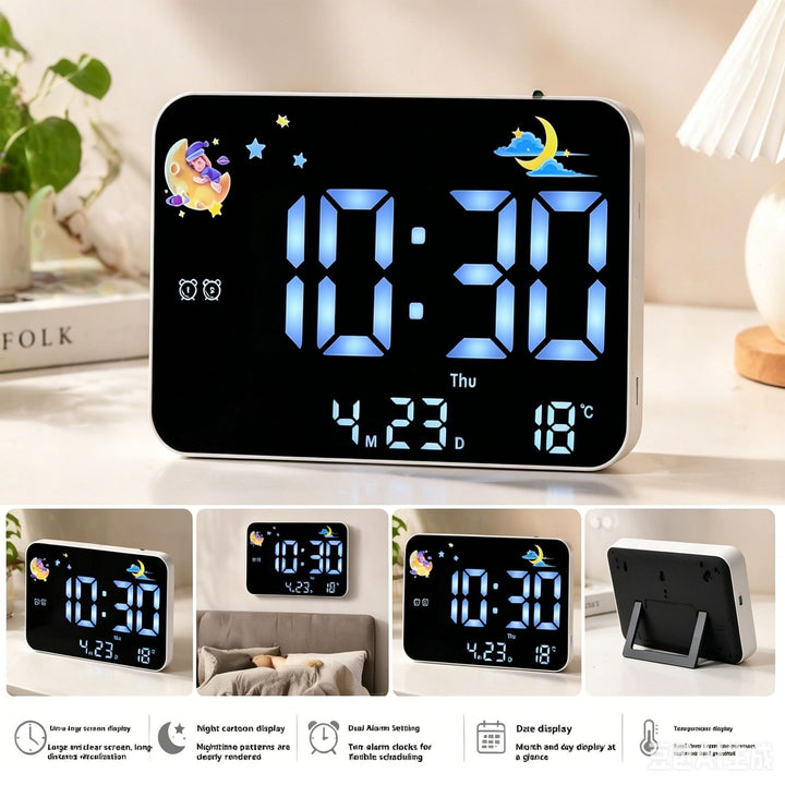 Digital alarm clock with projection and temperature display Stornfield