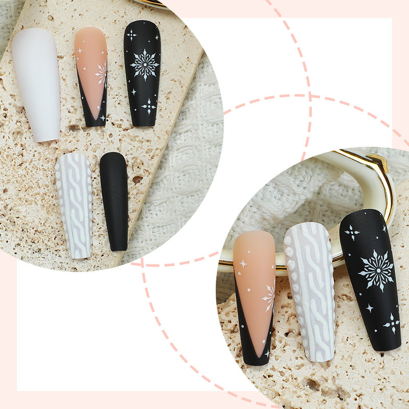 Artistic Press-On Nail Design Set Stornfield