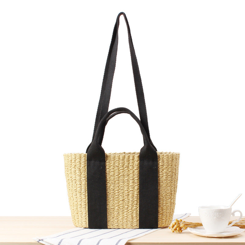 Trendy Tote Bag Made from Sustainably Woven Material with Wide Shoulder Straps Stornfield