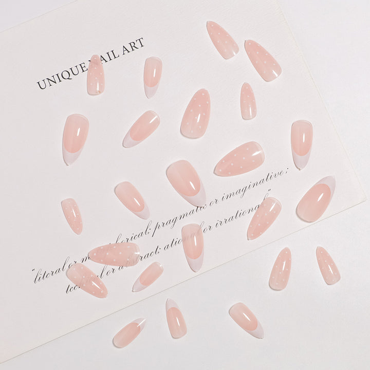 Artistic French Tip Press-On Nail Set Stornfield
