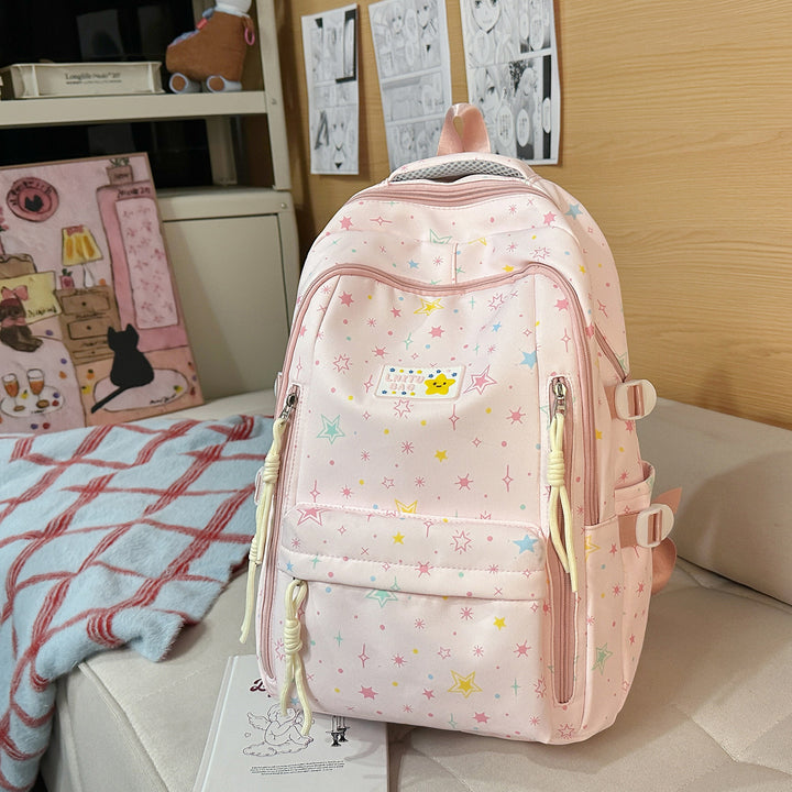 Fun Star-Printed Casual Backpack Stornfield