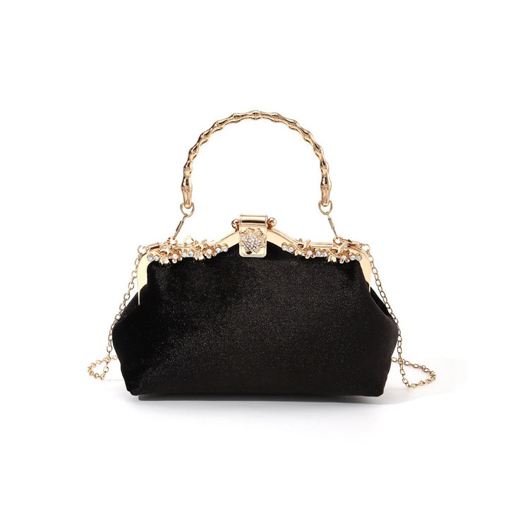 Vintage-Inspired Floral Embellished Evening Handbag