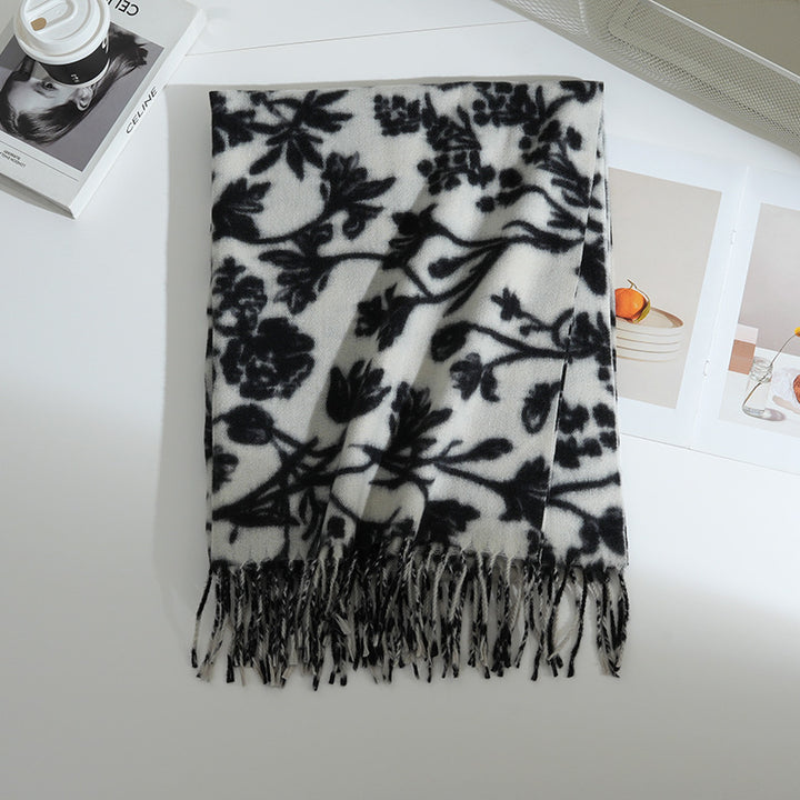 Women's Floral Patterned Scarf Stornfield