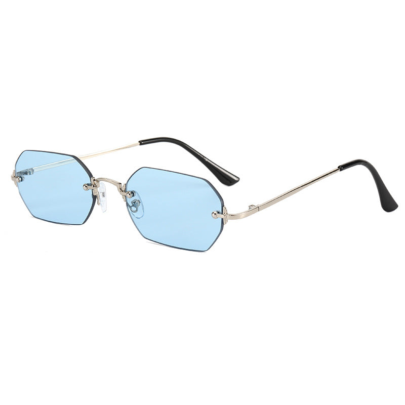 Women's fashionable octagonal sunglasses with elegant metal frame Stornfield
