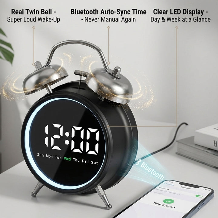 Digital radio clock with alarm function Stornfield