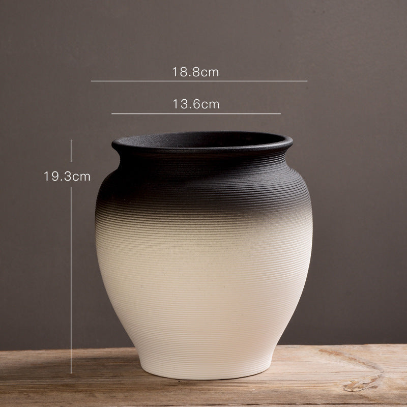 Textured Decorative Ceramic Pot