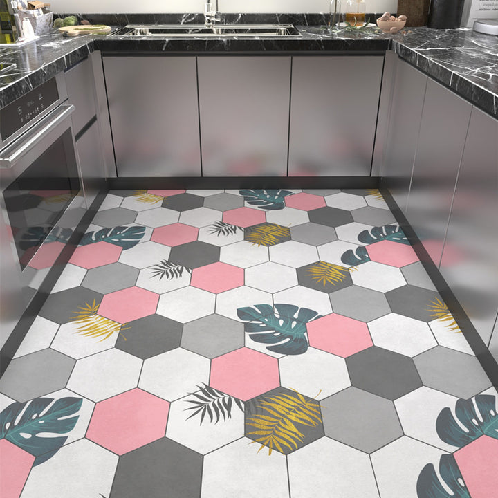 Geometric Honeycomb Pattern Area Rug