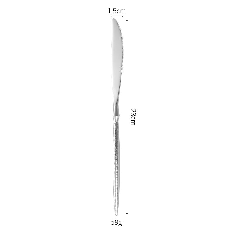 Elegant soup spoon with structured handle Stornfield