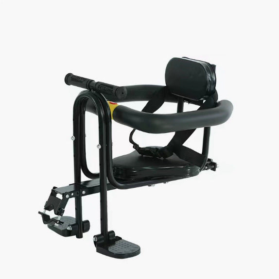child bike seat with padded safety bar adjustable footrests and supportive reclining backrest Stornfield